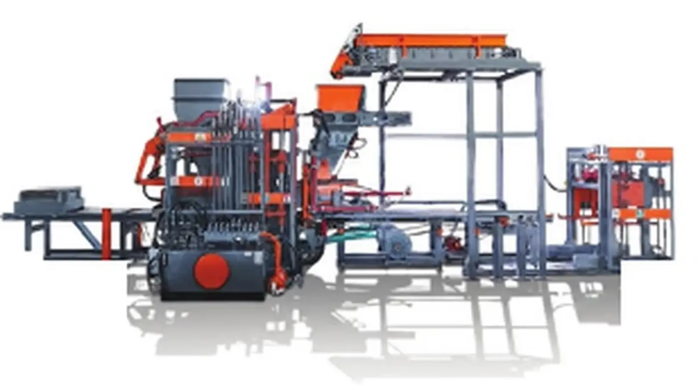 Automated block and paver production machine